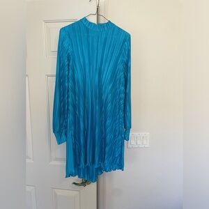 ASOS blue crinkle dress size 4
